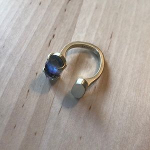 Kendra Scott adjustable gem ring in gold